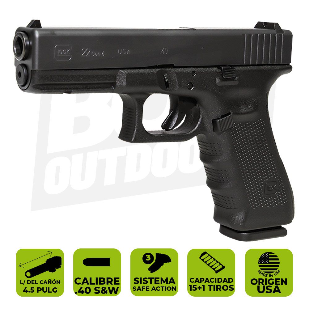 PISTOLA GLOCK 22 GEN 4 CAL. 40