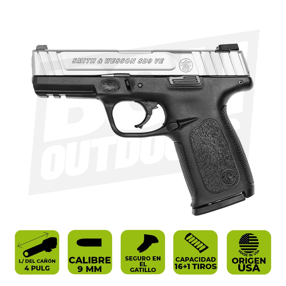 PISTOLA SMITH &amp; WESSON SD 9MM 223900