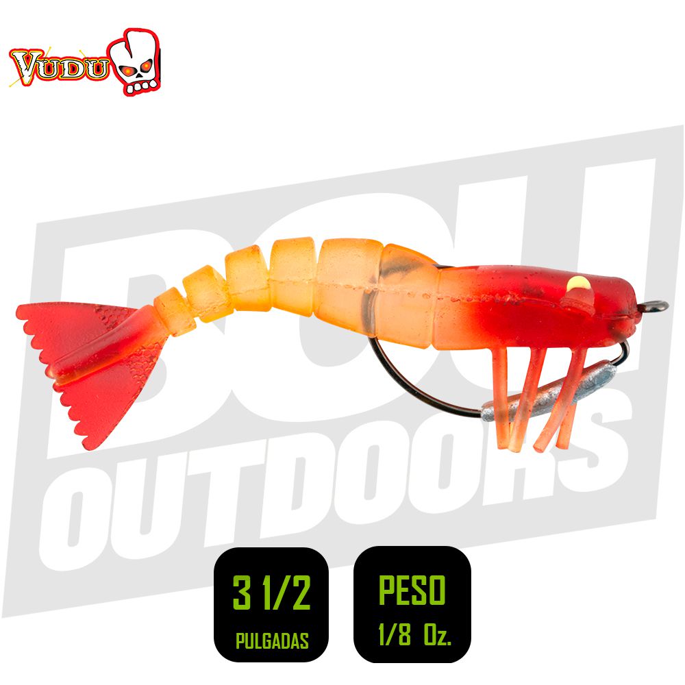 SHRIMP VUDU WEEDLESS 3 1/2 PULG 1/8 OZ BLOODY MARY 2PK E-VSW35-18-54