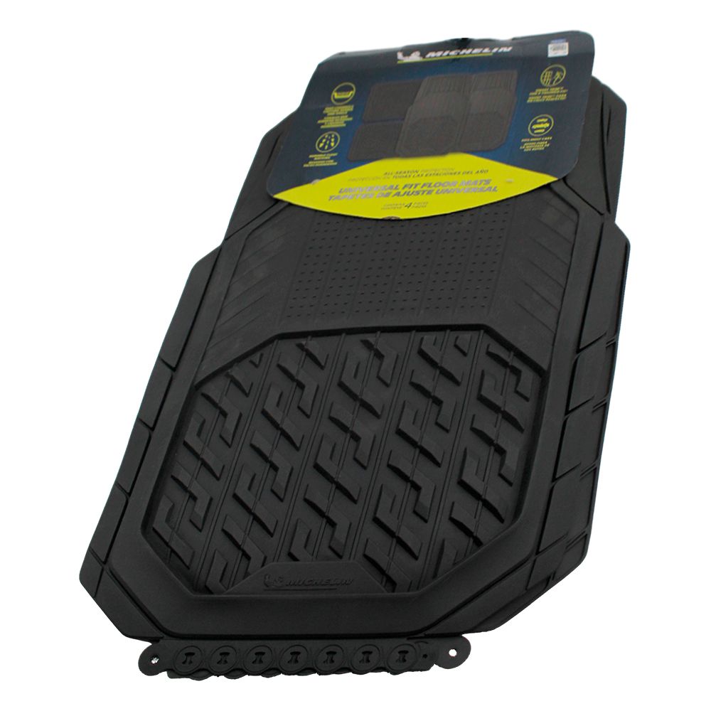 ALFOMBRA CAUCHO MICHELIN NEGRO 4PCS FL3006B1-4