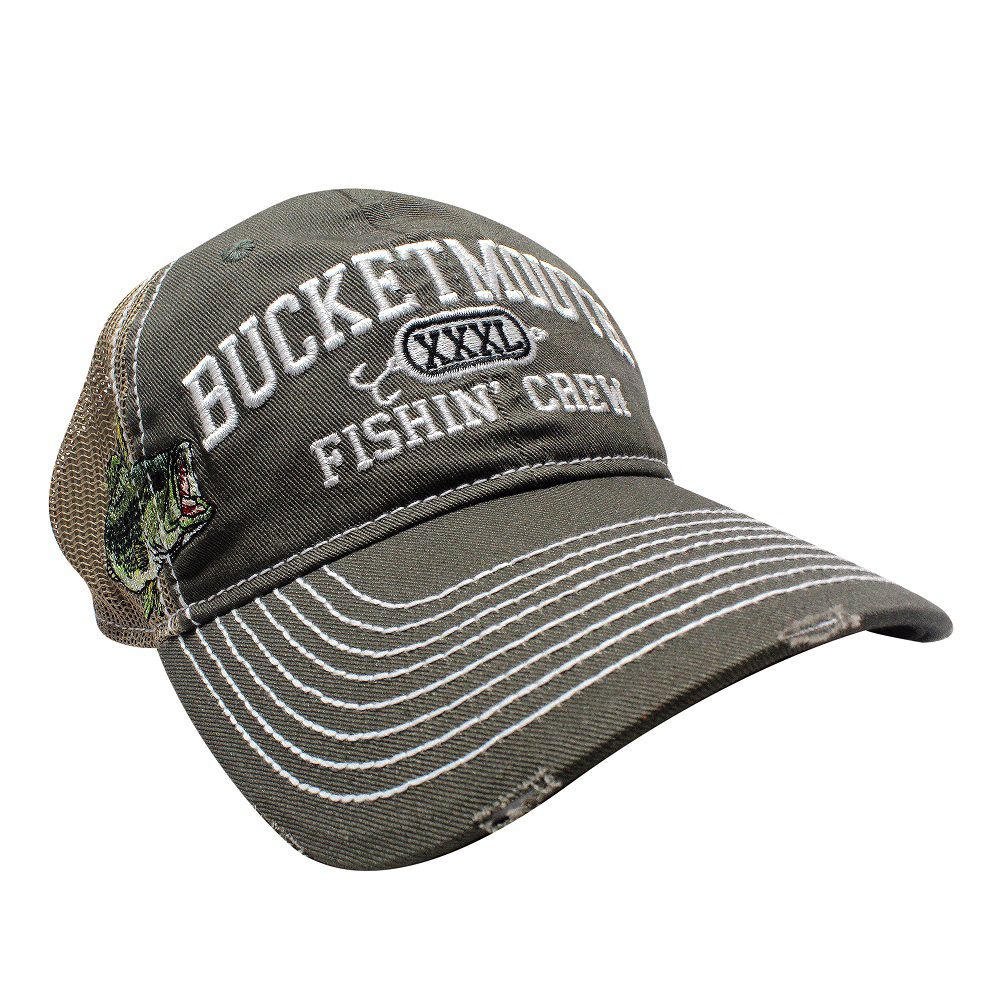 GORRA OUTDOOR BUCKETMOUTH BASS OLIVE BAS-027