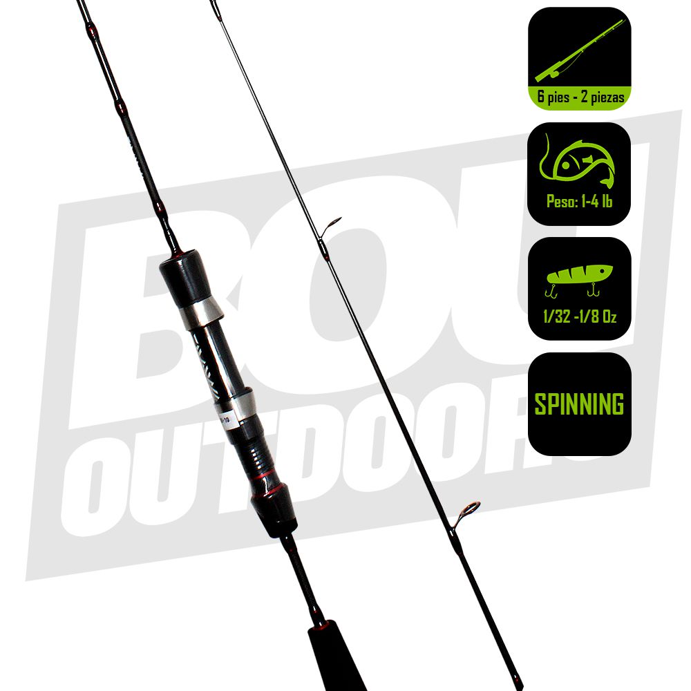 CAÑA PESCA DAIWA LAGUNA SPINNING ROD 6PIES 2PZ LAG602ULFS