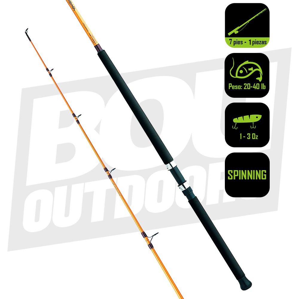 CAÑA PESCA SPINNING BOAT DAIWA FT 7PIES 20-40 FTB701MHFS