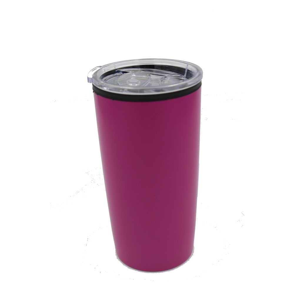 VASO TERMICO PLASTICO 450ML 17CM FUSHIA SV-TH-632