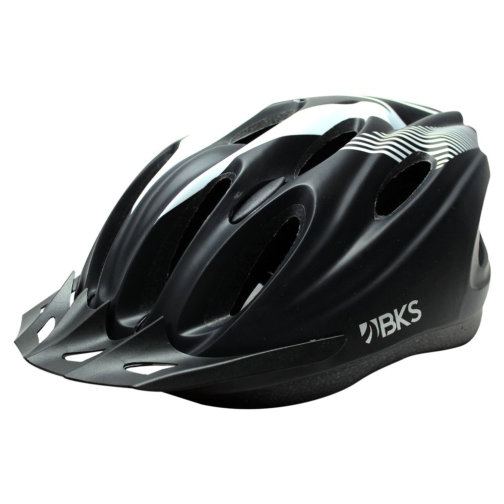 CASCO BKS RACING P/ADULTO H350 NEGRO/BLANCO M 33674