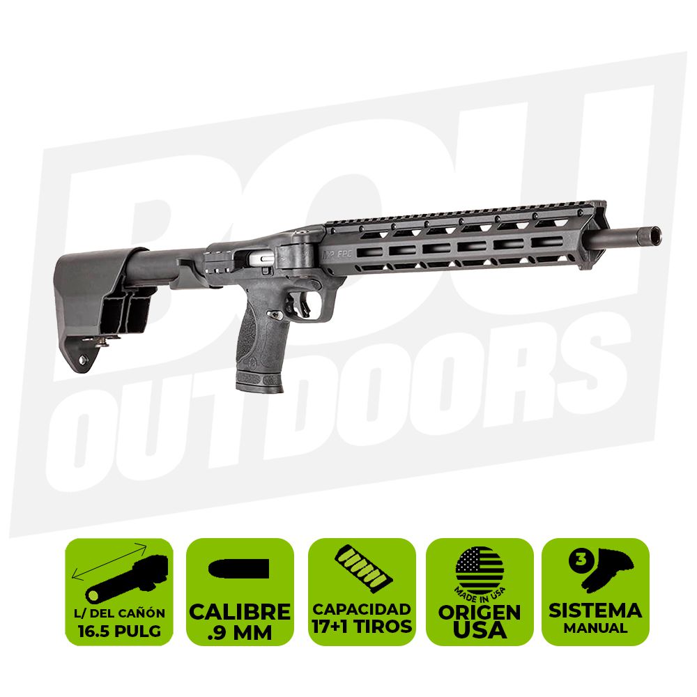 RIFLE M&amp;P FPC 16.25 PULG 9MM 12575