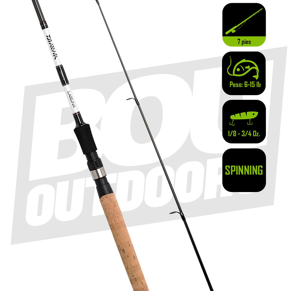 CAÑA PESCA SPINNING DAIWA LAGUNA 7PIES LAG701MXS
