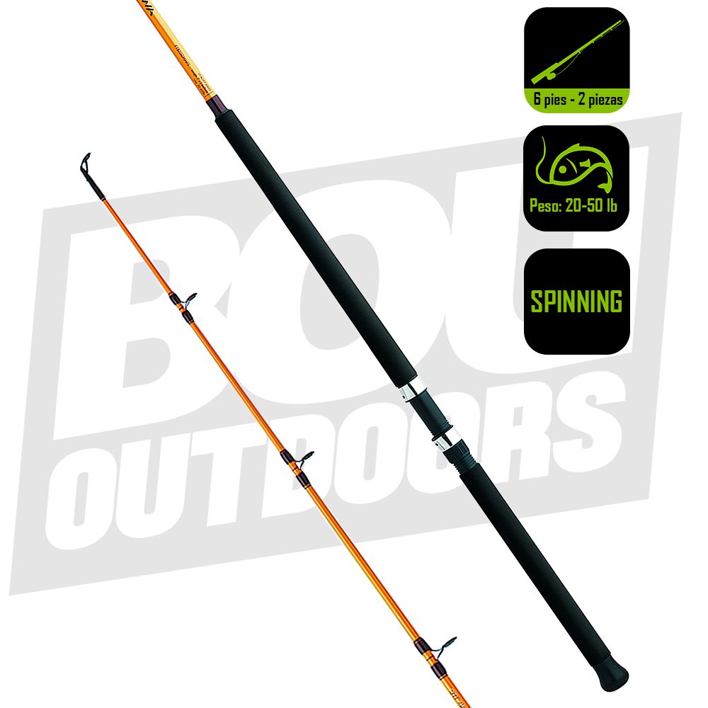CAÑA PESCA TROLLING DAIWA SEAGATE 5PIES 6 PULG 20-50 SGT56MF-QRT