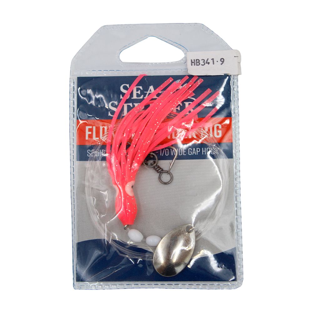 FLUKE SQUID RIG SEA STRIKER PINK 365-P 1/0 WIDEGAP 3 PULG