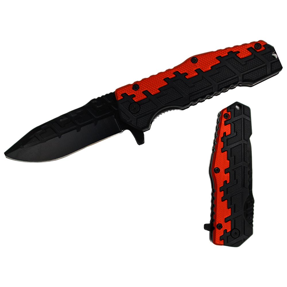 NAVAJA DOBLAR 4.5 PULG ROJO DIGITAL CAMO C/CLIP KN 1798-RD