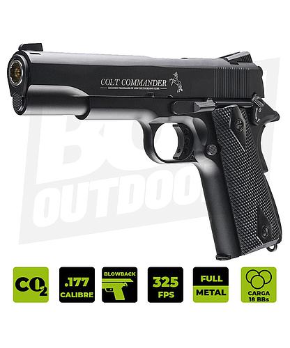 PISTOLA CO2 COLT COMMANDER .177 2254028