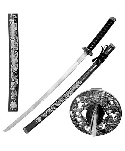 ESPADA SAMURAI 39.5 PULG DRAGON PRINTING BLACK SWSA 124BK-DGS