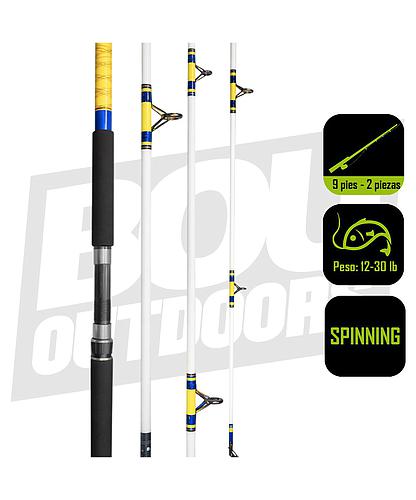 CAÑA PESCA SURF SPINNING SEA STRIKER SURF 9 PIES 2PZAS SS900