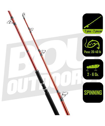 CAÑA PESCA SPINNING SOUTH BEND 7 PIES RPSTX-701