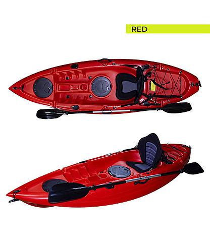 KAYAK TIMO VK-05 8.7FT + PORTA CAÑA P/KAYAK VICKING 01 BASE RED.