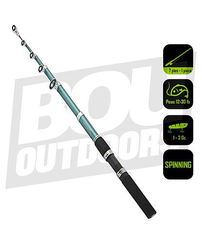 CAÑA PESCA SPINING MAKO 7 PIES 6PCS TELESC. MK-706MHSPT