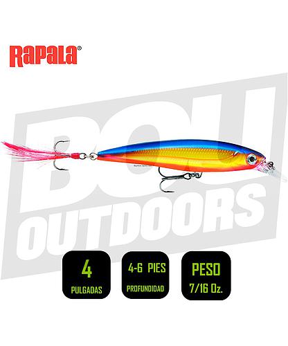 RAPALA XR10HS X-RAP JERKBAIT 4 PULG 7/16OZ HOT STEEL