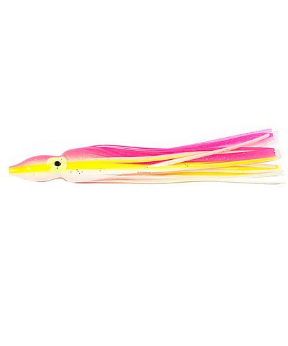 SQUID SKIRT 14190 4 1/4 PULG PK/WHT/YELL (5PK)