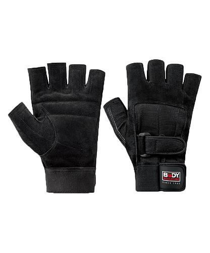 GUANTES P/PESAS CUERO-SPANDEX SOL-BW85-BK-L/SOL-BW85-BL-H (PAR)