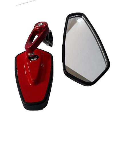 ESPEJO RETROVISOR P/MOTO ROJO TM-1208-R (PAR)