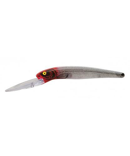 BOMBER DEEP LONG  3/8 OZ, SILVER/RED HEAD B24AXS104