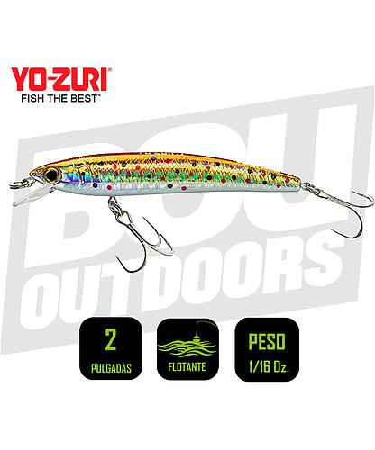 YO-ZURI PINS MINNOW 2 PULG 1/16 OZ BROWN F1161BWTR