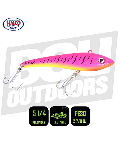 HALCO MAX130 TROLLING 5 1/4 PULG PINK FLUORO MAX130-R1