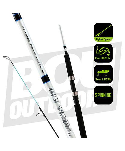 CAÑA PESCAR SPINNING OKUMA TUNDRA PRO FURF 8 PIES TXP-S-802M