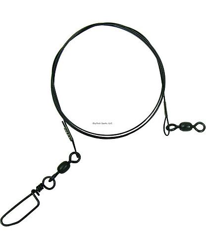 LEADER SEA STRIKER CR42 GAME FISH BLACK COATED WIRE 80LB 42 PULG