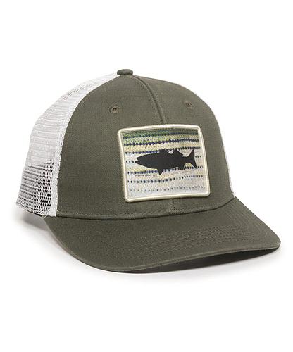 GORRA OUTDOOR STRIPER OLIVE/WHITE 0788-1261