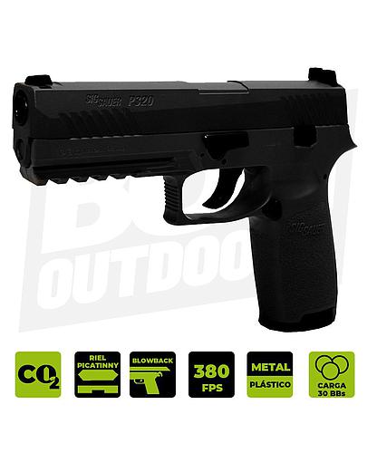 PISTOLA CO2 SIG SAUER P320 METAL BLK .177 SIG-A-P320-177B