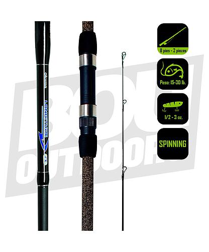 CAÑA PESCA SPINNING OKUMA LONGITUDE 8 PIES LC-S-802M