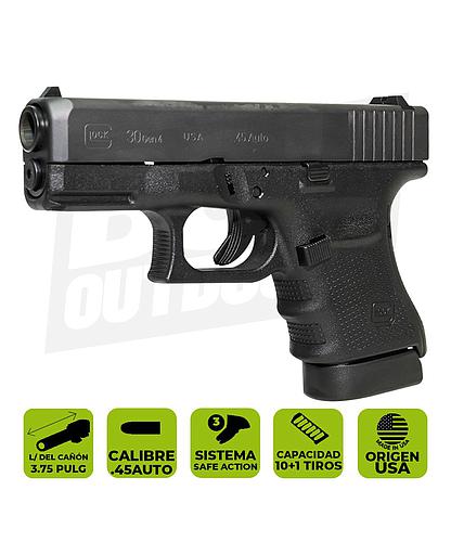 PISTOLA GLOCK 30 GEN 4 CAL. 45