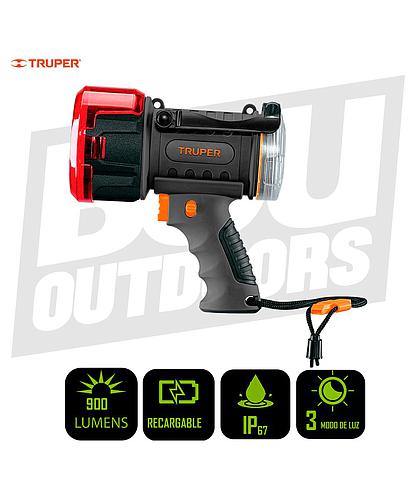 LAMPARA DE MANO REFLEC. RECARGABLE LED 900LM TRUPER 102404