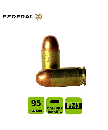 CARTUCHO FEDERAL CAL. 380  FMJ