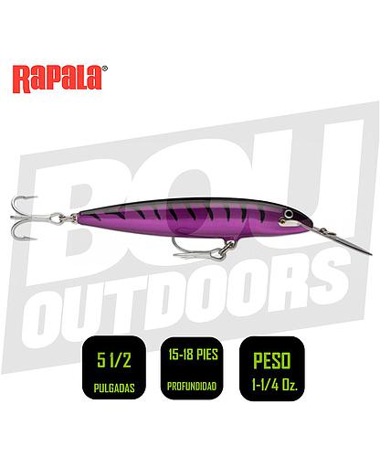 RAPALA CDMAG14PM COUNTDOWN MAGNUM LURE 5 1/2PULG 1 /1/4OZ PURPLE MACKEREL