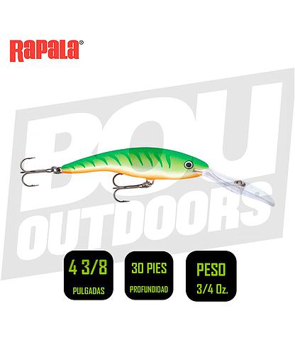 RAPALA TDD11GTU DEEP TAIL DANCER CRANKBAIT 4 3/8PULG 3/4OZ GREEN TIGER UV FLOATING