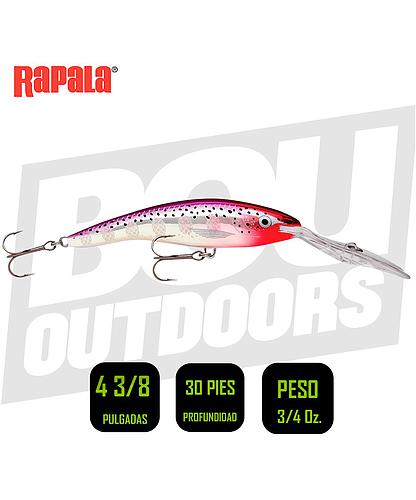 RAPALA TDD11PCLF DEEP TAIL DANCER CRANKBAIT 4 3/8PULG 3/4OZ PURPLE CLOW FLASH FLOATING