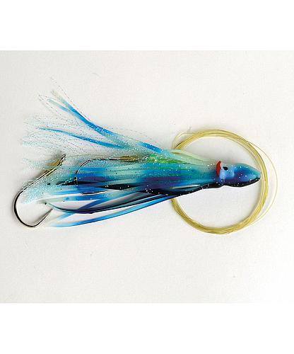 SQUID SKIRT RSQ45-191 RIGGED SUNRISE 4 1/2 PULG GLOW/BLUE & BLACK STRIPE