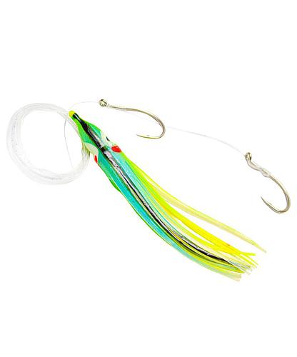 SQUID RIGGED SQDR45137 4.5 PULG UV GREEN/BLUE/BLACK ST