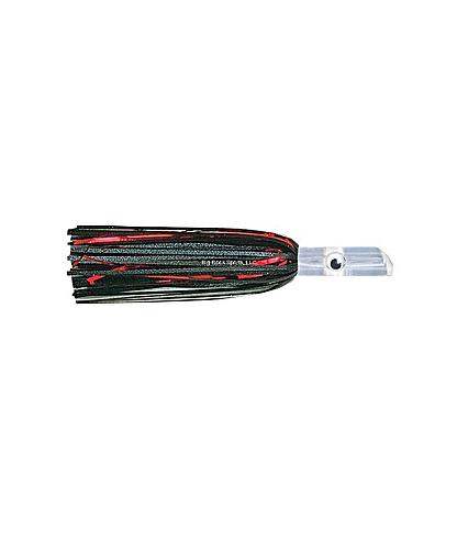 LIL SWIMMER TROLLING LURE C&H CH-LSW19 BLACK/RED MYLAR SKIRT