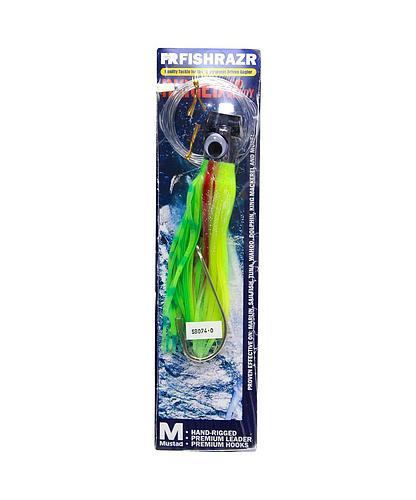 RIGGED DOLPHIN DAZE FISH RAZR FR428 SILVER/GREEN