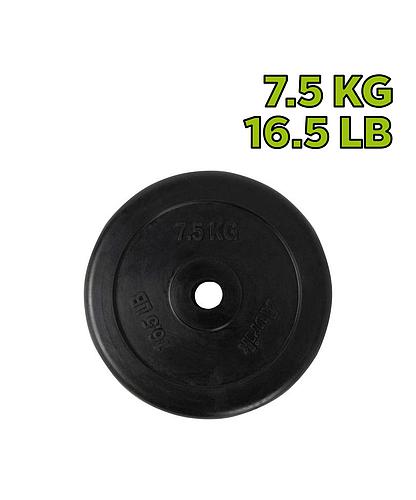 DISCO PARA PESAS FORRADO EN CAUCHO 7.5KG HO-1332