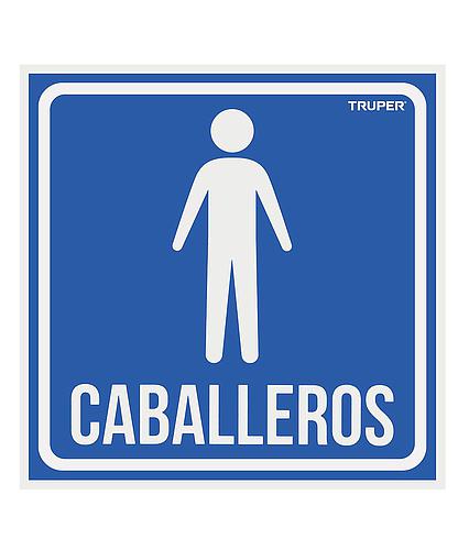 LETRERO CABALLEROS TRUPER 18474