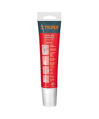 SILICON ALTA TEMPERATURA 85 GRS. (ROJO) TRUPER 17566