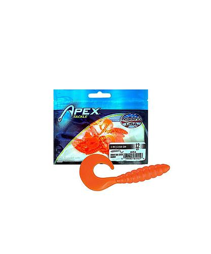 GRUB 2 PULG CURLYTAIL ORANGE AP-CT2-11