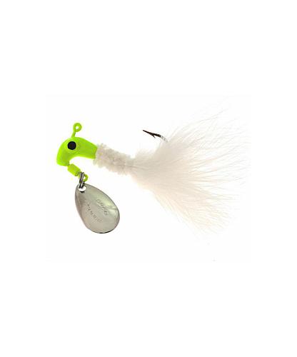 MARABOU JIG 1/16 OZ CHRT/WHITE 1002-081