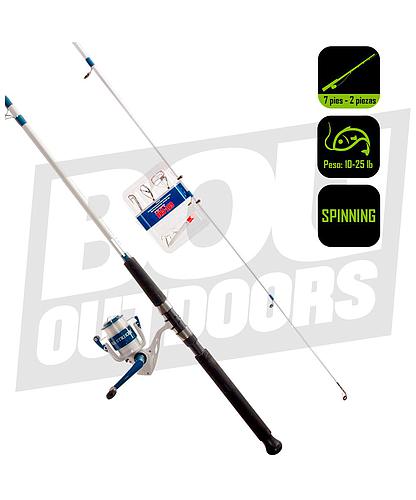 CAÑA PESCA C/CARRETE SURF/PIER 5000 SEA STRIKER 7 PIES SSC-50007S-W