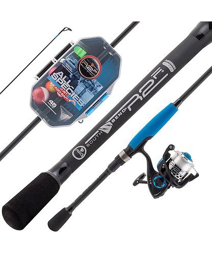 CAÑA PESCA C/CARRETE SPINNING R2FISH ALL SPECIES R2F4-JABL-S