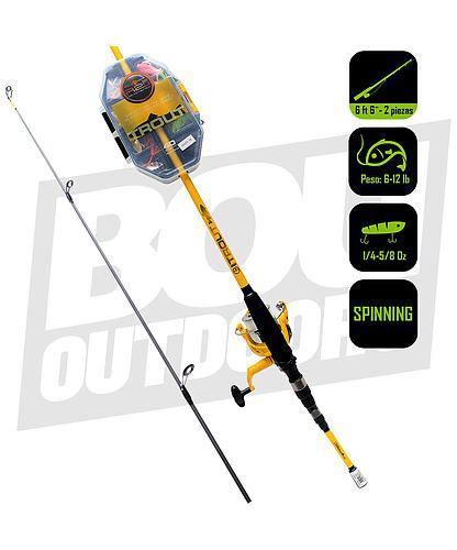 CAÑA PESCA C/CARRETE SPINNING R2FISH TROUT R2F4-TR/MS